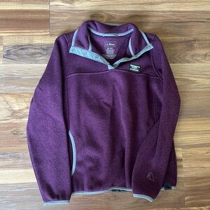 L.L. Bean Womens Purple Sweater